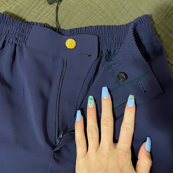 Gucci Harem Trouser - Navy with Interlocking GG Button - Picture 7 of 11